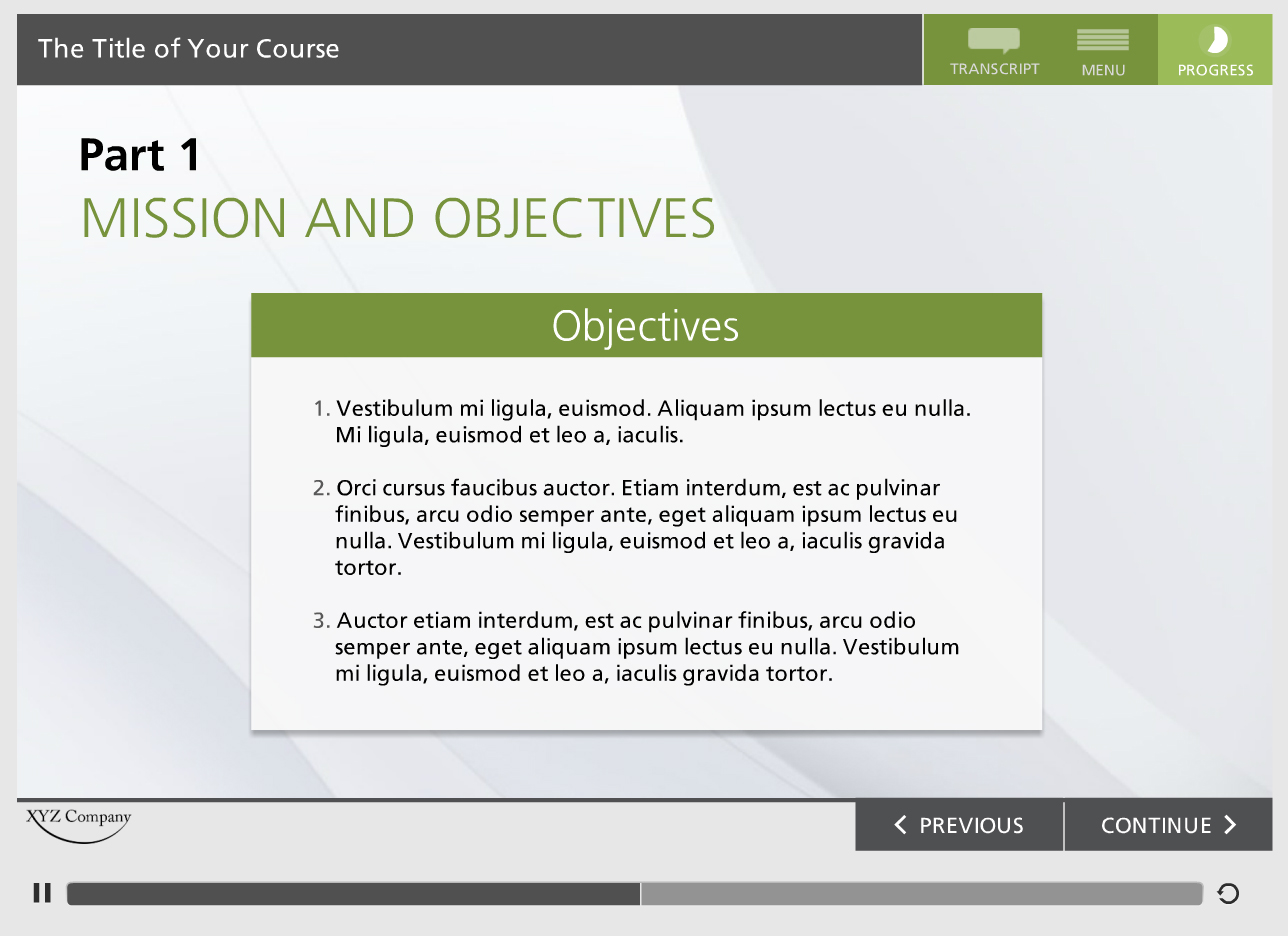 Storyline Template Green ELearning Locker Templates Games 